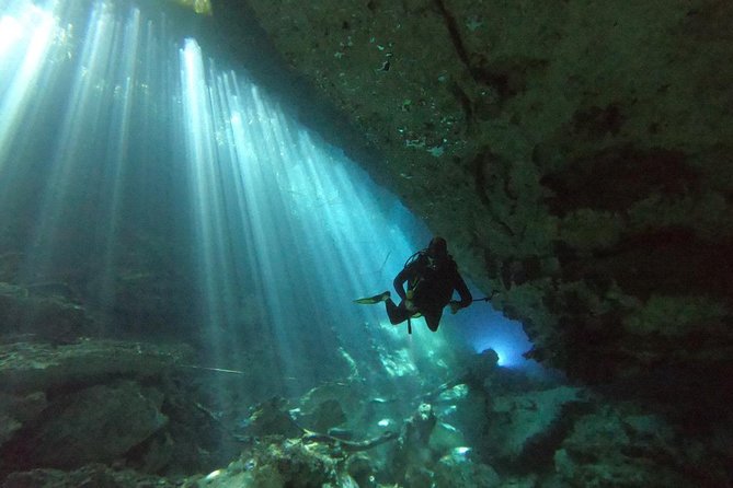 1 day of diving in Cenotes price for 2 certified divers - What Chak Mool Adds to the Morning