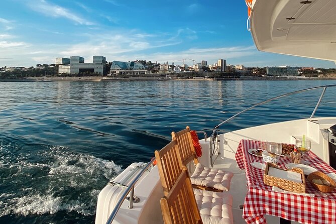 3 Hours Private Tour with Dives in Catamaran in Lisbon - Leaving Doca de Belém beside Lisbon’s great monuments