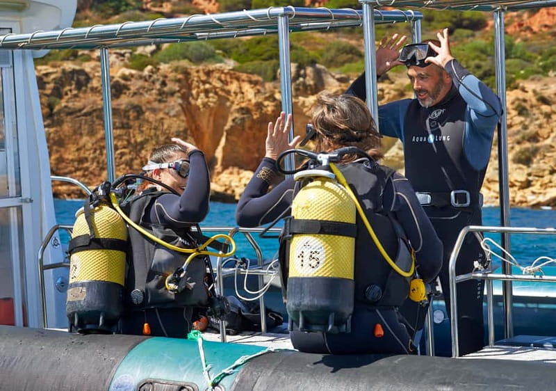 Albufeira: Scuba Diving Experience for Beginners - The boat ride and the sea session to 12 meters
