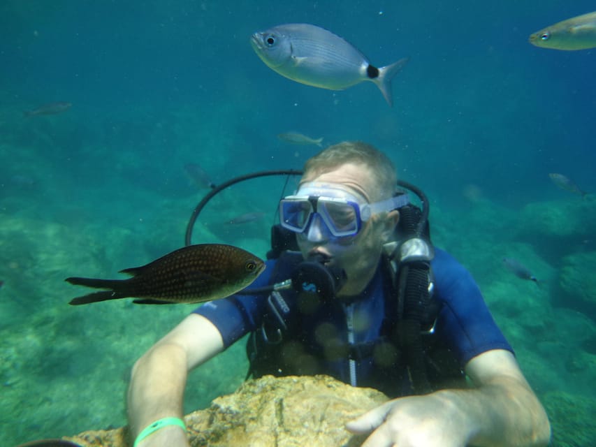 Antalya Scuba Diving Tour, With Lunch & Return Transfers - Lunch, swimming, and the Martı Island stop