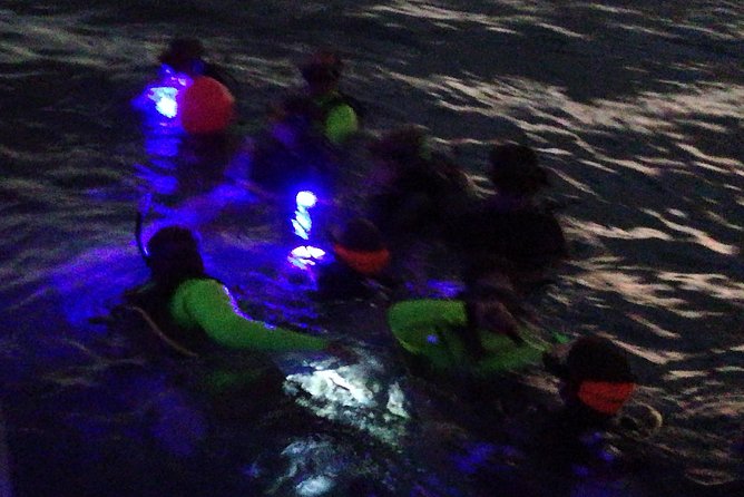 Aruba 1-Tank guided UV Night Dive for certified divers with rental equipment - Preparing for The Hole in the Wall shore entry