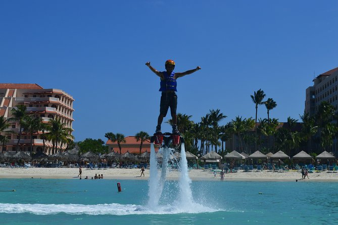Aruba Flyboarding & Jetovator Experience: Fly Like a Bird & Dive Like a Dolphin - Getting airborne, one attempt at a time