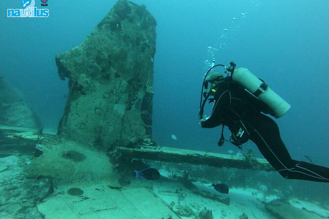 Boat Dive Shipwreck/ Airplanes/ Reef /2 tanks - The Crew and the Practical Feel
