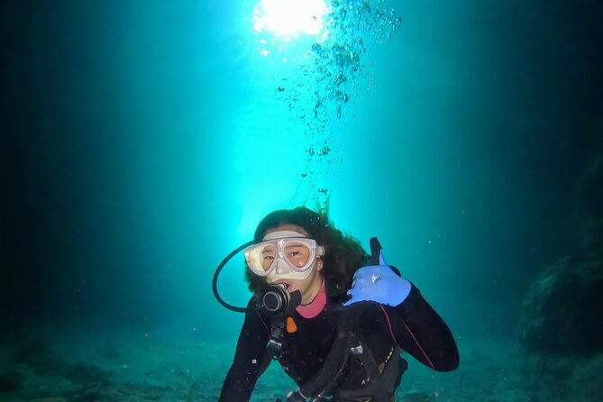 Boat entry diving at the Blue Cave in Onna Village, Okinawa! - Key points to know before you book