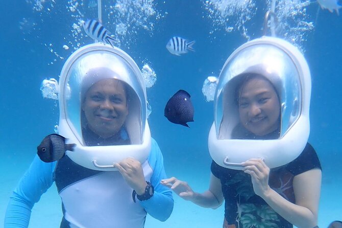 Boracay Helmet Diving - From the boat station to the ladder