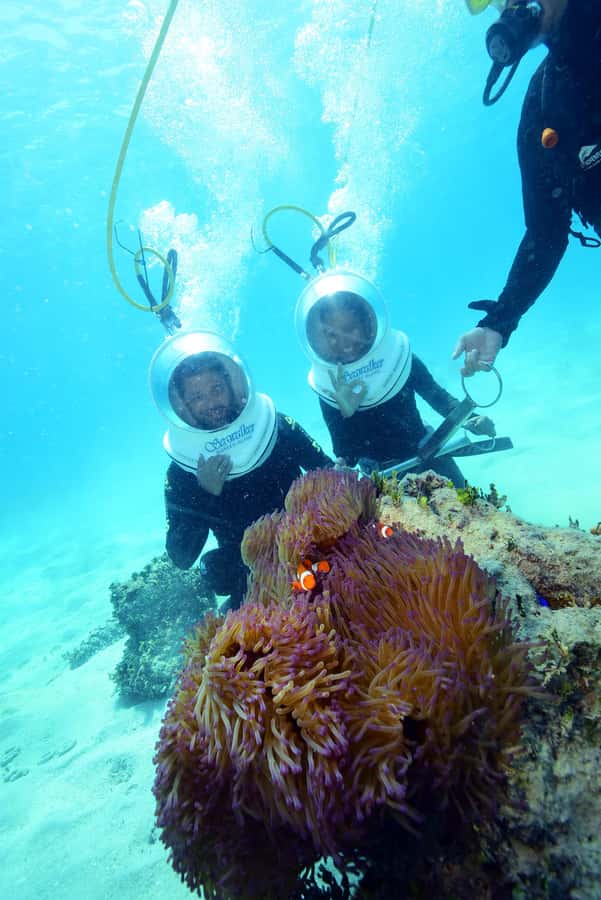 Cairns: Green Island and Seawalker Helmet Dive Combo - Leaving Cairns by catamaran