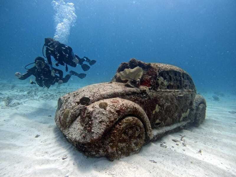 Cancun: Musa Underwater Museum & Reef Discover Scuba Diving - The speedboat ride to the underwater sites
