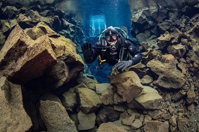 Dive the Divide: Silfra Fissure Scuba Tour | Reykjavik Pickup - Getting ready in a dry suit
