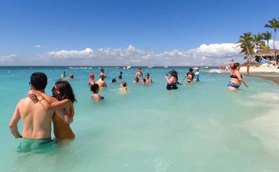 diving catalina island from punta cana - The catamaran crossing to Catalina Island