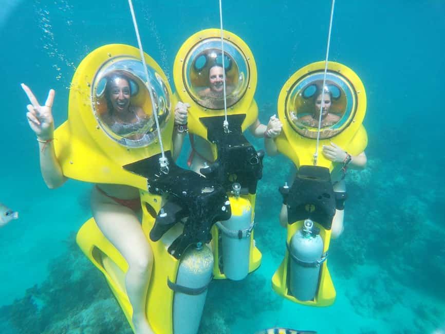 From Punta Cana: ScubaDoo, Snorkel & Glass Bottom Boat Tour - A Seated Scooter Instead of Traditional Scuba