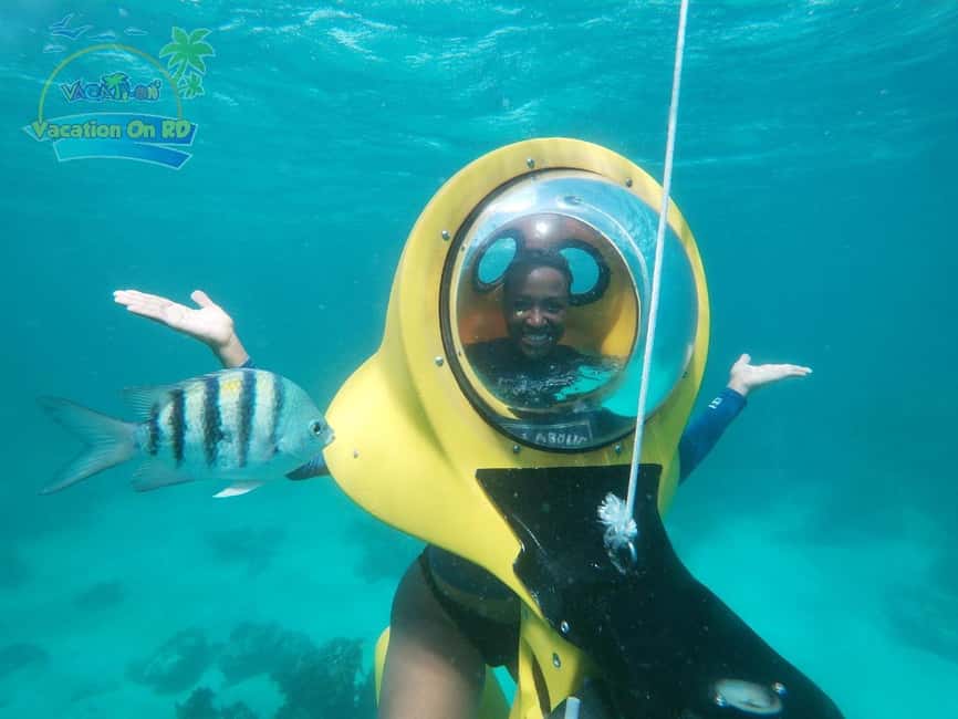 From Punta Cana: ScubaDoo, Snorkel & Glass Bottom Boat Tour - A Look Through the Panoramic One Glass Bottom