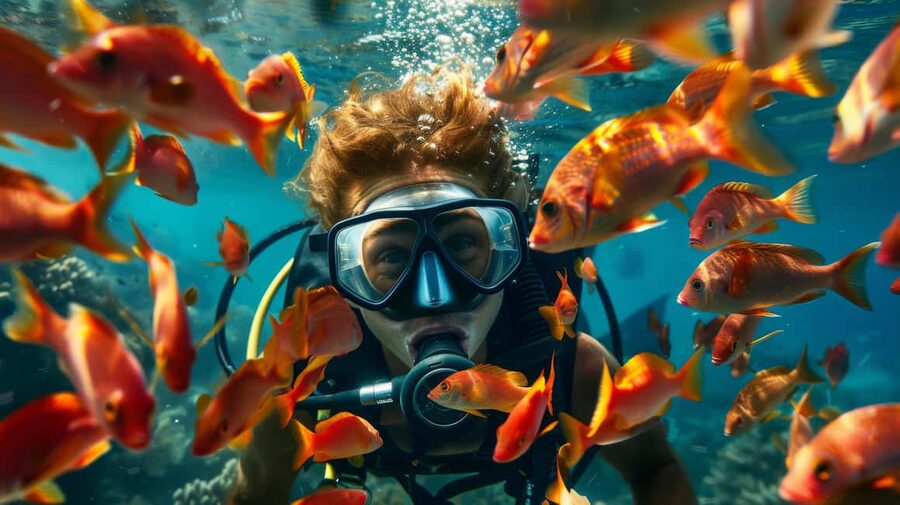 From Sharm: Ras Muhammed & White Island By Boat & intro Dive - Hotel pickup and the morning at the port