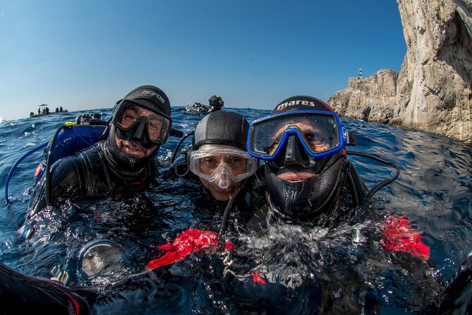 Guided diving for beginners without certification from Sorrento - First underwater session at a maximum of 6 meters
