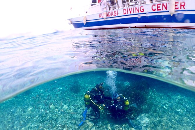 Guided Scuba Diving Experience in Kusadasi - Learning to breathe underwater