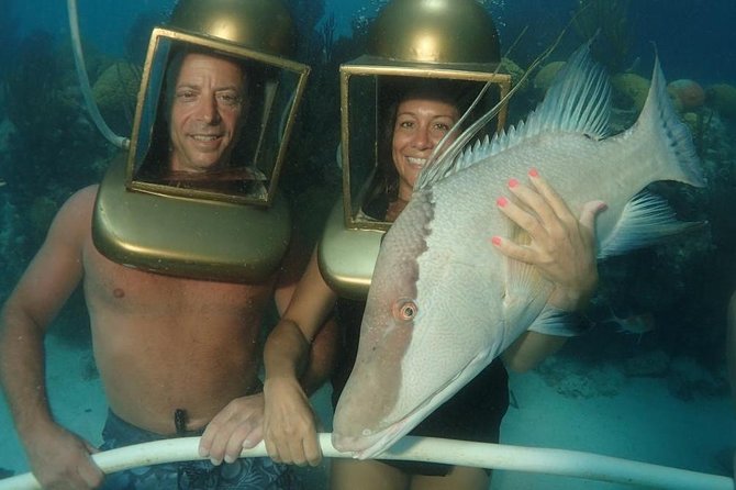 Hartley Helmet Diving in Bermuda - Walking the seabed in a Hartley helmet