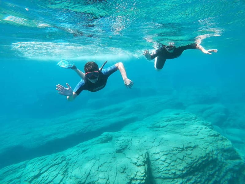 Heraklion: Boat Safari with guided snorkeling/diving tour. - The first stop: a former seal cave