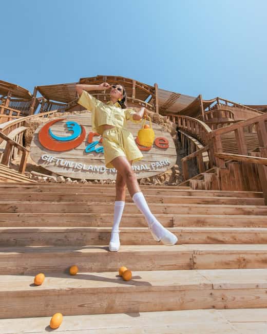 Hurghada: Yacht Trip 2 islands, Diving & Snorkeling W Lunch - Orange Island gives you 90 minutes on the sand