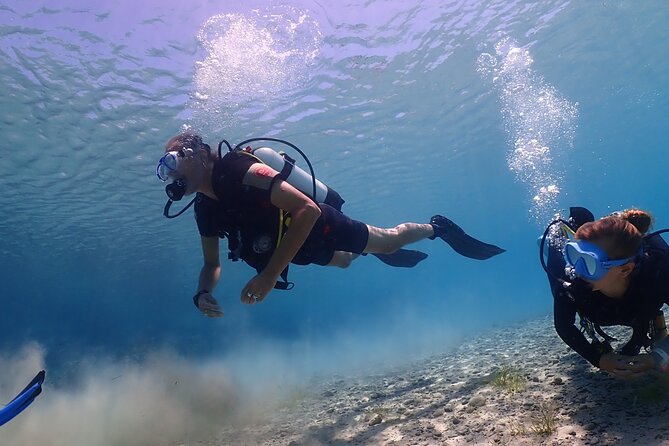 Introductory diving in small groups - Green Bay makes a sensible first sea session
