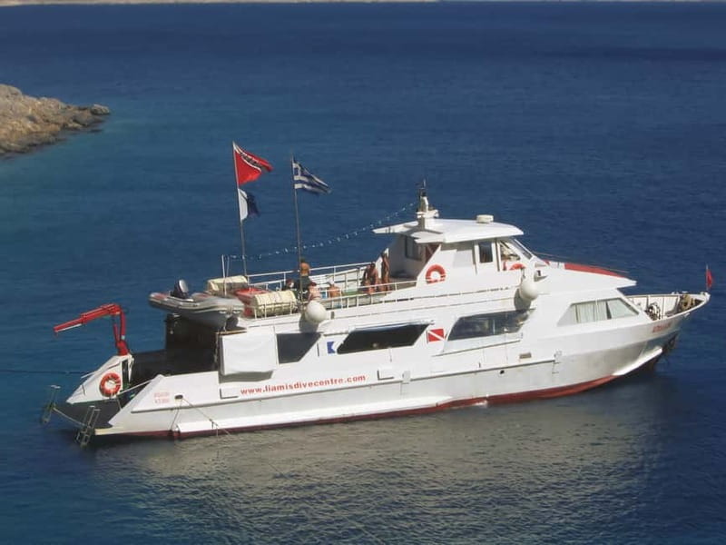 Kos: Try Scuba Diving with a diving boat - Key points at a glance