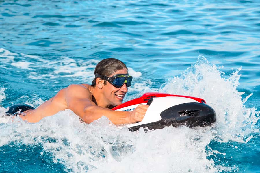 Mauritius: Seabob Diving Experience - The boat ride sets the scene