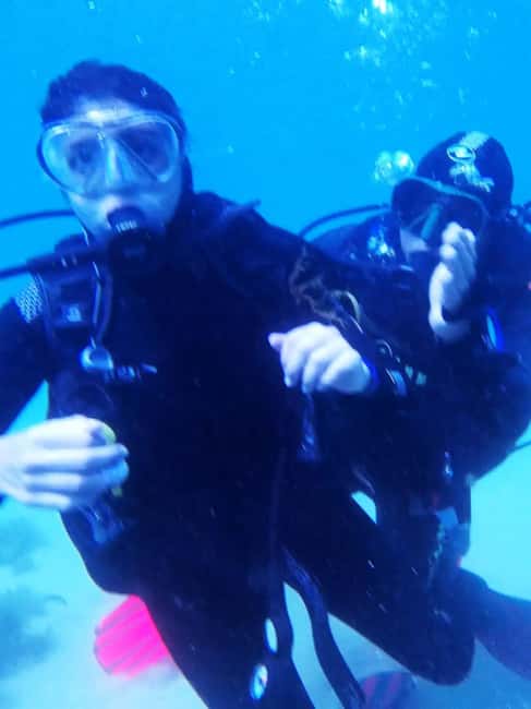My first scuba dive into the Ocean from Sao Miguel - Starting at Marina de Vila Franca do Campo
