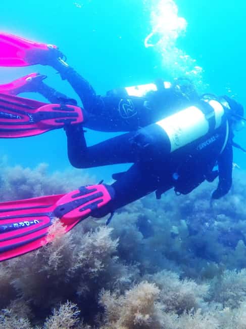 My first scuba dive into the Ocean from Sao Miguel - Reaching the underwater site by boat