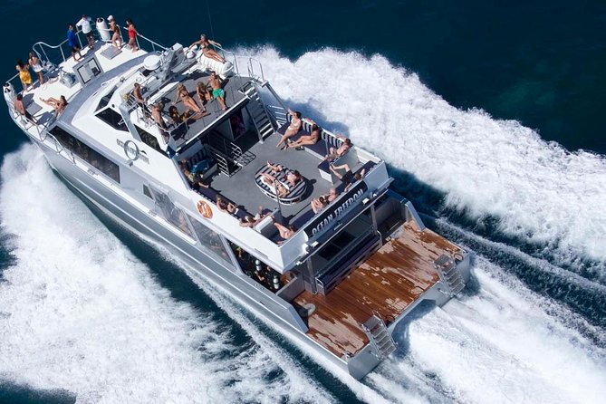 Ocean Freedom Great Barrier Reef Luxury Snorkel and Dive Cruise - Leaving Cairns on a 65-foot catamaran