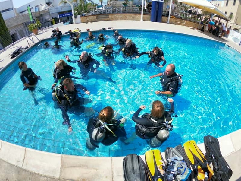Paphos: Discover Scuba Diving Half-Day Tour - Walking to the sea and descending at 5 metres
