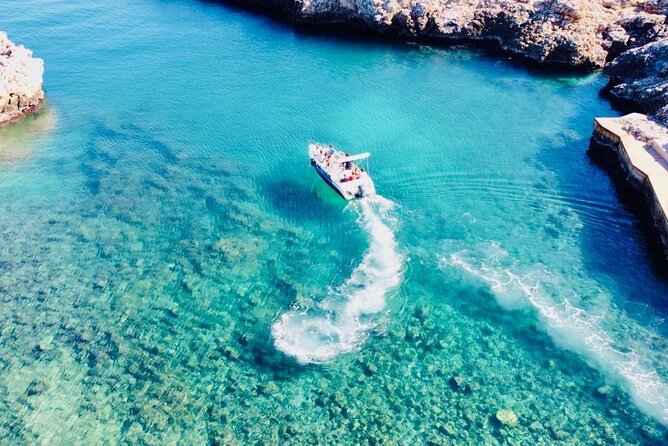 Polignano a Mare luxury boat tour, aperitif, diving and snorkeling - The sea caves and the full coastal route
