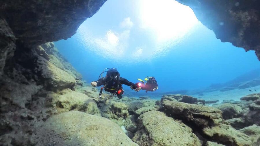 Scuba Diving - Tunnels & Caves - Cape Greco - private guided - What makes Tunnels and Caves special