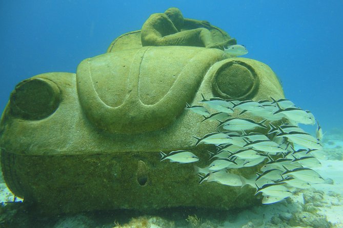 Scuba Diving Under Water Museum and Reef for beginners - MUSA: art below the Caribbean surface