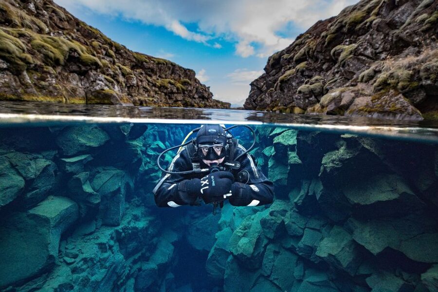 Silfra: Diving Between Tectonic Plates - One hour of preparation before entering the water