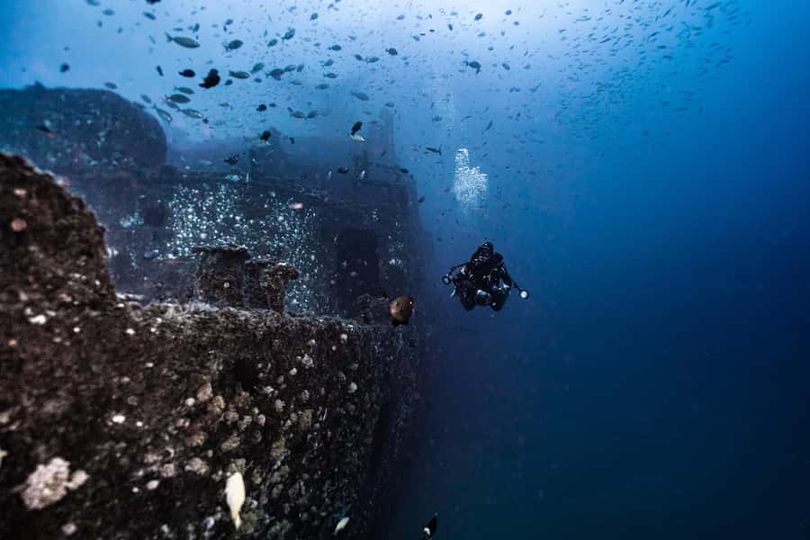 Sunshine Coast: Scuba Dive the Ex-HMAS Brisbane Ship Wreck - The 30-minute run from Sunreef Mooloolaba