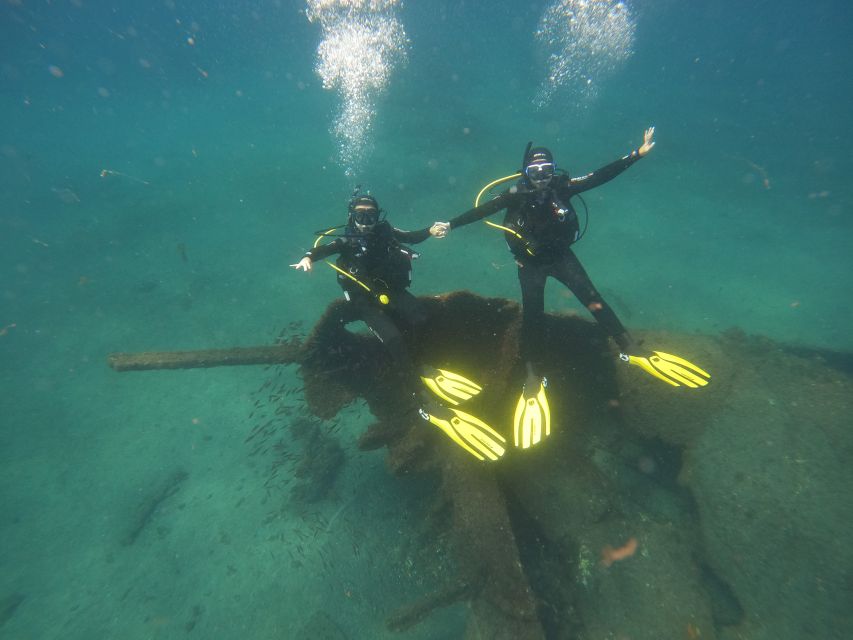 Terceira Island:Try Scuba in a Shipwreck-Archeological park - A supervised 30-minute visit below Angra Bay