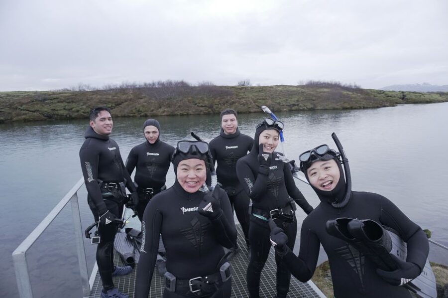 Thingvellir: Silfra Freedive Adevnture with a Guide - The van, the briefing, and getting suited up