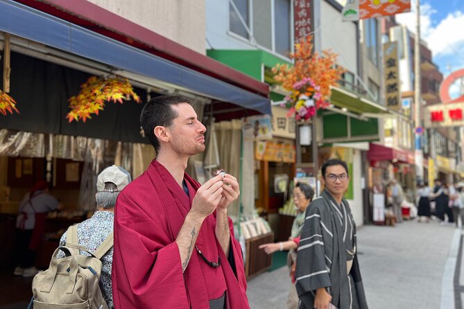 Tokyo Ikebukuro Morning Tour Dive into Japanese Culture - Sugamo Jizo-dori and its local food
