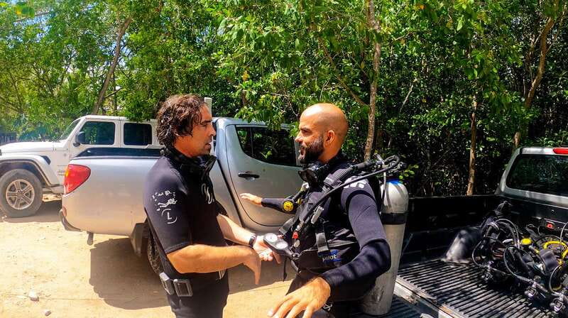 Tulum : Dos Ojos cenote 2 scuba dives (certified divers) - Getting from La Calypso to the cenote