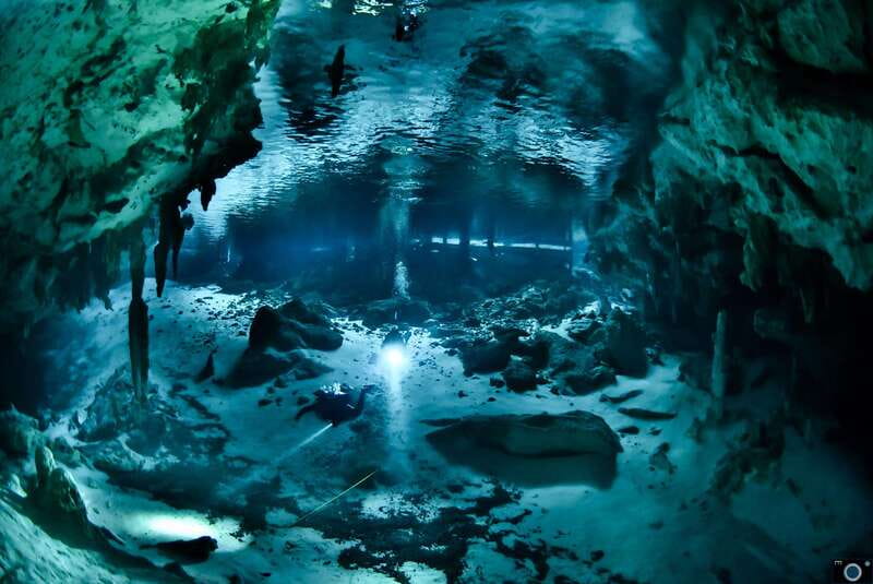 Tulum : Scuba in 2 cenotes including a deep one Pit Dos Ojos - The first session: El Pit at 25 meters