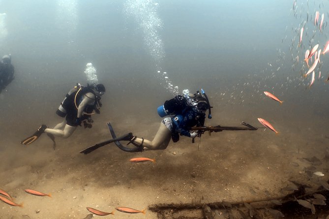 Wreck and Bridge Span Dive for Certified Divers - Safety help from Ben and the captain